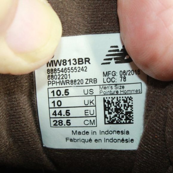 New Balance 813 Brown Leather Lace Up Walking Sneaker Shoes Size US 10.5 - Picture 9 of 10